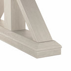 Linen White Oak / Driftwood Gray Farmhouse L-Shaped Desk, Single-Person, 60W