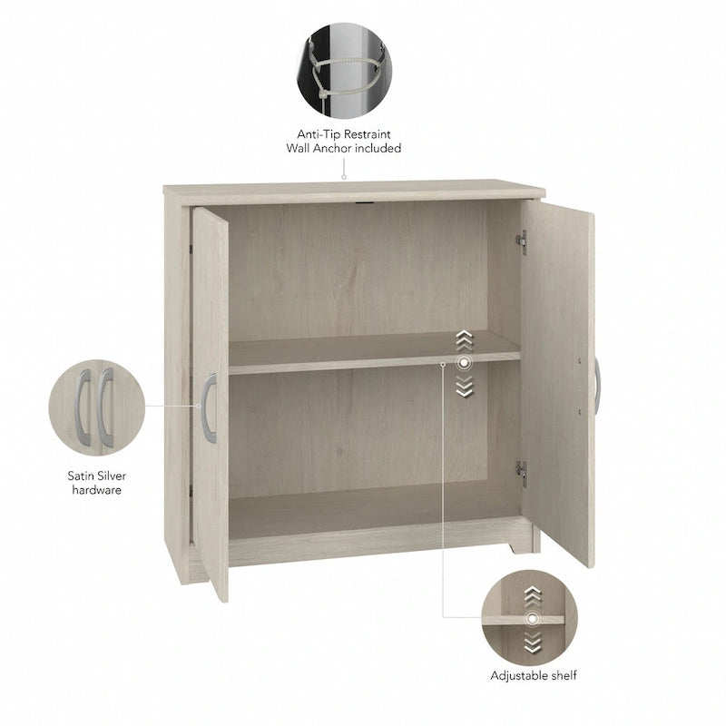 Multi-Color 2-Door Storage Cabinet, Single, 30W x 12D x 30H
