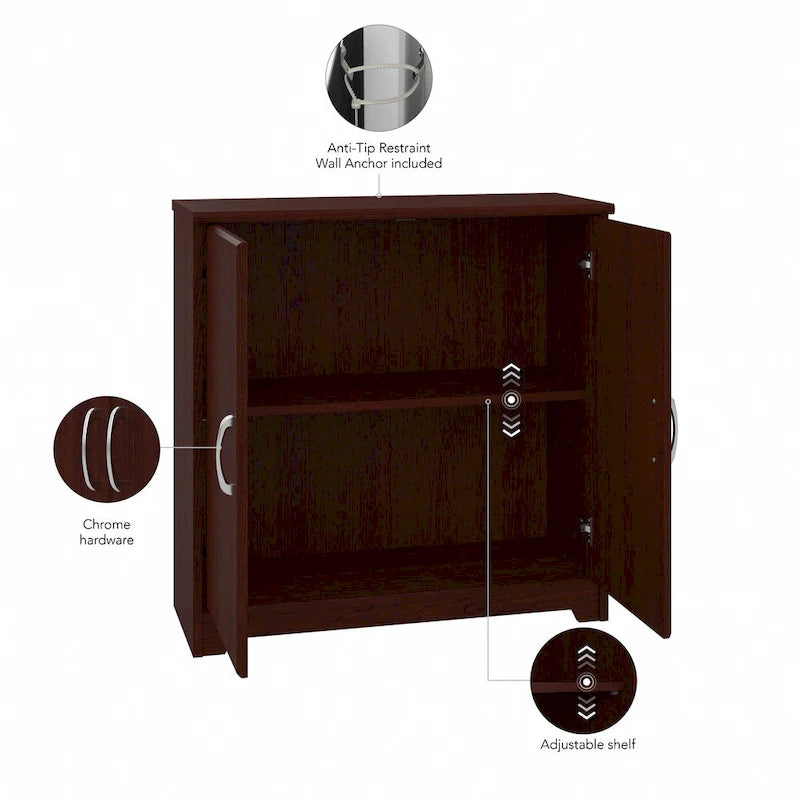 Multi-Color 2-Door Storage Cabinet, Single, 30W x 12D x 30H