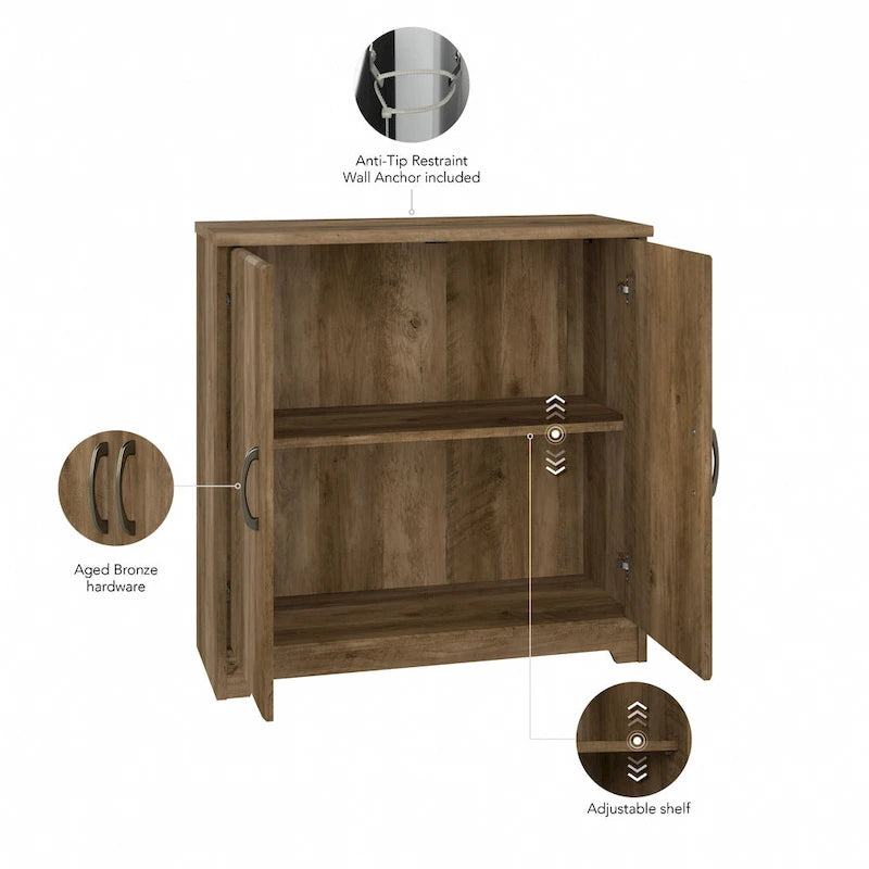 Multi-Color 2-Door Storage Cabinet, Single, 30W x 12D x 30H