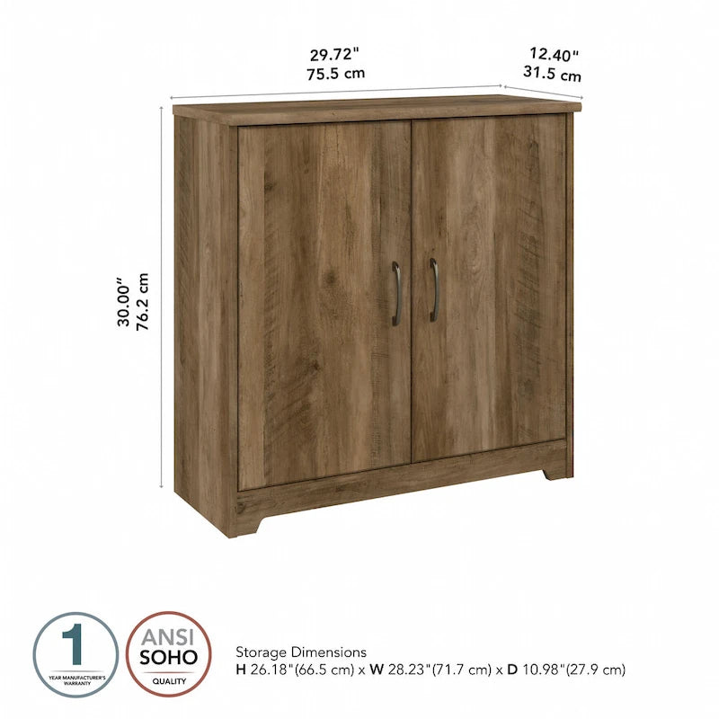 Multi-Color 2-Door Storage Cabinet, Single, 30W x 12D x 30H