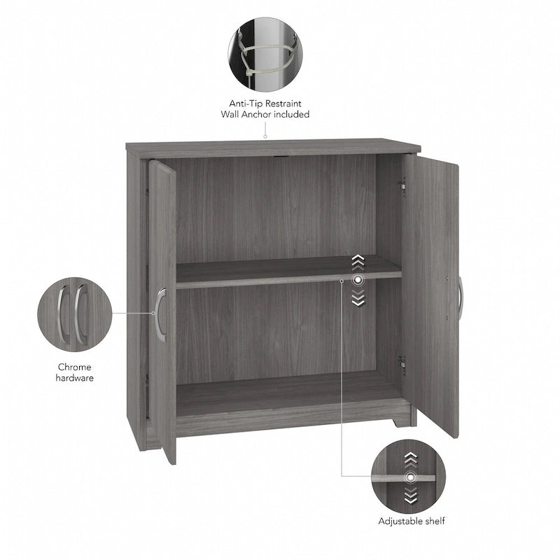 Multi-Color 2-Door Storage Cabinet, Single, 30W x 12D x 30H