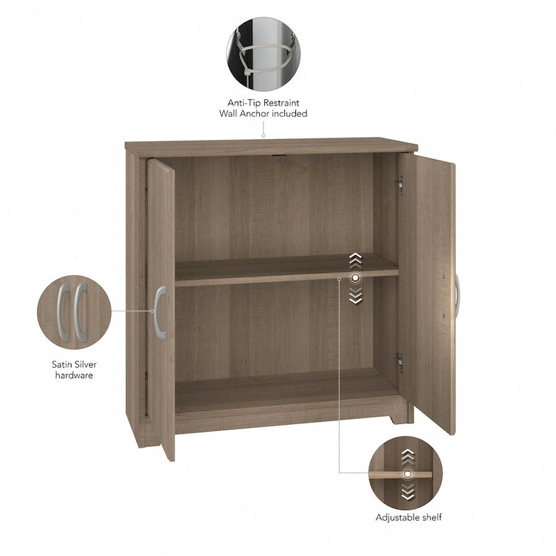 Multi-Color 2-Door Storage Cabinet, Single, 30W x 12D x 30H