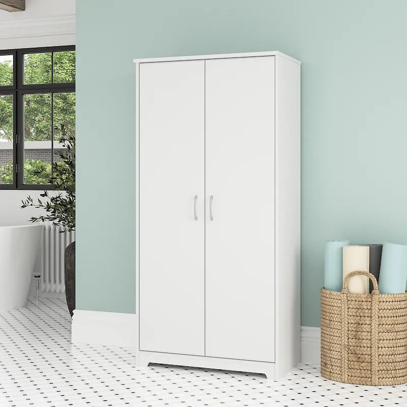 Multi-Color / 2-Door Style / Single-Person Assembly – Tall Bathroom Storage Cabinet