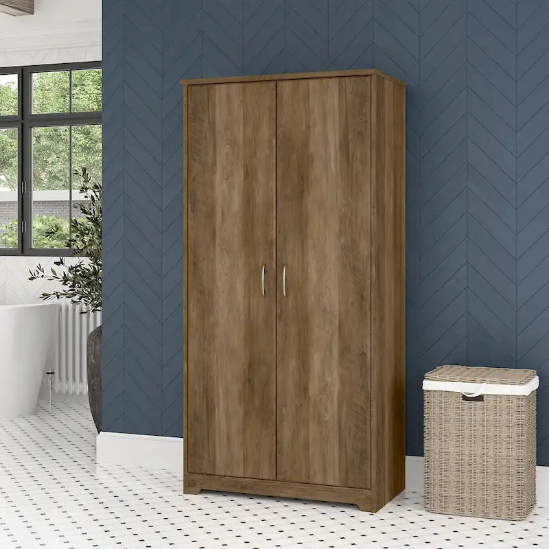 Multi-Color / 2-Door Style / Single-Person Assembly – Tall Bathroom Storage Cabinet