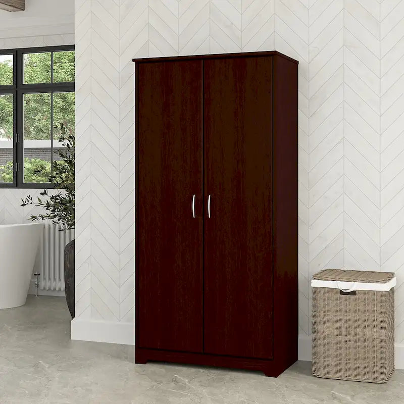 Multi-Color / 2-Door Style / Single-Person Assembly – Tall Bathroom Storage Cabinet