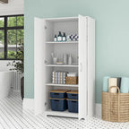 Multi-Color / 2-Door Style / Single-Person Assembly – Tall Bathroom Storage Cabinet