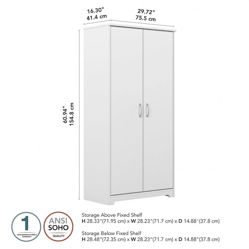 Multi-Color / 2-Door Style / Single-Person Assembly – Tall Bathroom Storage Cabinet