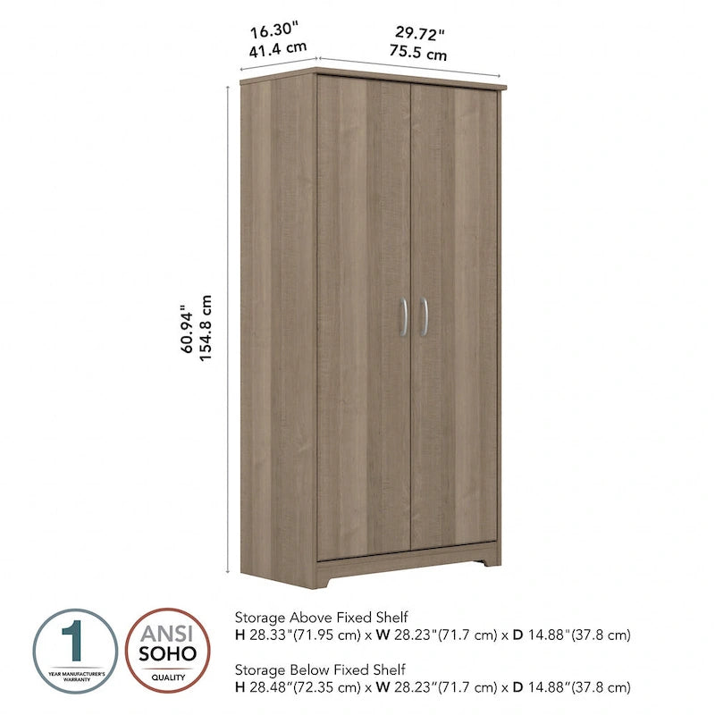 Multi-Color / 2-Door Style / Single-Person Assembly – Tall Bathroom Storage Cabinet