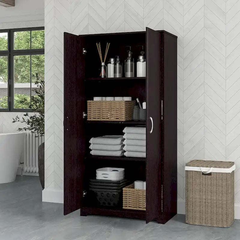 Multi-Color / 2-Door Style / Single-Person Assembly – Tall Bathroom Storage Cabinet