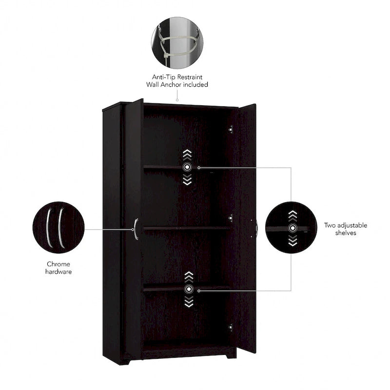 Multi-Color / 2-Door Style / Single-Person Assembly – Tall Bathroom Storage Cabinet