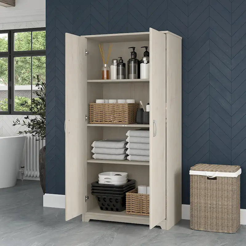 Multi-Color / 2-Door Style / Single-Person Assembly – Tall Bathroom Storage Cabinet