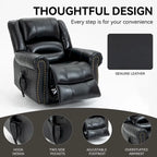 Brown Power Lift Recliner Chair with Massage & Heat, Single Seat