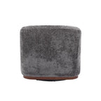 Emerald / Brown / Black / White / Gray / Wine Red Chenille & PU Swivel Accent Chair, Single Seat