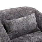 Emerald / Brown / Black / White / Gray / Wine Red Chenille & PU Swivel Accent Chair, Single Seat