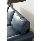 Burgundy/Navy Blue/Grey/Black PU Leather Sofa Set with Storage, 2-Piece 5-Seater