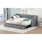 Beige/Gray Convertible Daybed, Twin XL to King, Sleeps 2