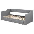 Beige/Gray Convertible Daybed, Twin XL to King, Sleeps 2