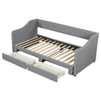 Beige/Gray Convertible Daybed, Twin XL to King, Sleeps 2