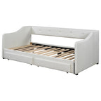 Beige/Gray Convertible Daybed, Twin XL to King, Sleeps 2