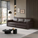 Green/Grey/Black/Beige Velvet & Faux Leather 3-in-1 Pull-Out Sleeper Sofa, Seats 2-3