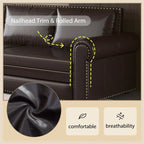 Green/Grey/Black/Beige Velvet & Faux Leather 3-in-1 Pull-Out Sleeper Sofa, Seats 2-3
