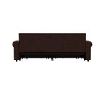 Green/Grey/Black/Beige Velvet & Faux Leather 3-in-1 Pull-Out Sleeper Sofa, Seats 2-3