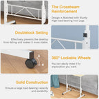 Oak/Brown/Black Rolling Sit-Stand Desk, Height-Adjustable, Single-User, 31.5"