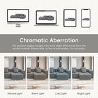 Brown/Gray/Green L-Shaped Modular Sectional Sofa, Corduroy, 4-Seater