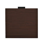 Walnut Tall Nightstand with Drawer, Single, Modern Industrial
