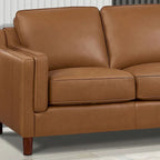 Track-Arm Top-Grain Leather Sofa, 3-Seat (Brown / Truffle / Cognac / Taupe)