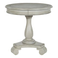 Antique Grey Stone / Celedon / Java / Goldstone Farmhouse Round Accent Side Table, Single