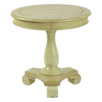 Antique Grey Stone / Celedon / Java / Goldstone Farmhouse Round Accent Side Table, Single
