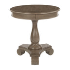 Antique Grey Stone / Celedon / Java / Goldstone Farmhouse Round Accent Side Table, Single