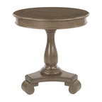Antique Grey Stone / Celedon / Java / Goldstone Farmhouse Round Accent Side Table, Single