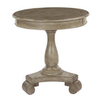 Antique Grey Stone / Celedon / Java / Goldstone Farmhouse Round Accent Side Table, Single