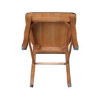 Multi-Color Ladder-Back Solid Wood Dining Chair, Set of 2
