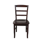 Multi-Color Ladder-Back Solid Wood Dining Chair, Set of 2