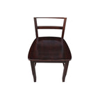 Multi-Color Ladder-Back Solid Wood Dining Chair, Set of 2