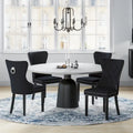 Velvet Tufted Wingback Dining Chair, Set of 4, Multiple Colors