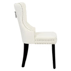 Velvet Tufted Wingback Dining Chair, Set of 4, Multiple Colors