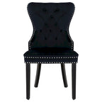 Velvet Tufted Wingback Dining Chair, Set of 4, Multiple Colors