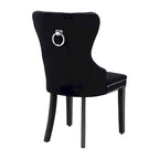 Velvet Tufted Wingback Dining Chair, Set of 4, Multiple Colors