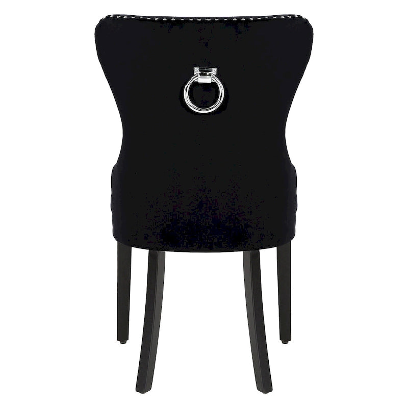 Velvet Tufted Wingback Dining Chair, Set of 4, Multiple Colors