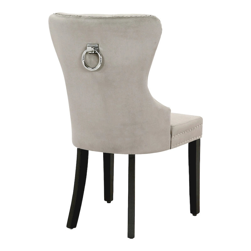 Velvet Tufted Wingback Dining Chair, Set of 4, Multiple Colors
