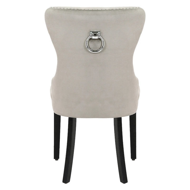 Velvet Tufted Wingback Dining Chair, Set of 4, Multiple Colors