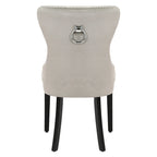 Velvet Tufted Wingback Dining Chair, Set of 4, Multiple Colors