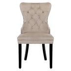 Velvet Tufted Wingback Dining Chair, Set of 4, Multiple Colors