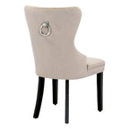 Velvet Tufted Wingback Dining Chair, Set of 4, Multiple Colors