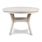 Round Dining Table Set for 4 – Farmhouse Style, Natural Beige / Grey / Cherry, 5-Piece